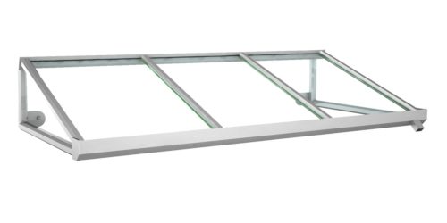 Aluminium-Vordach Tirol Acryl 3 Glasfelder